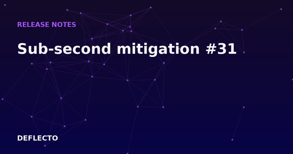 Sub-second mitigation #31