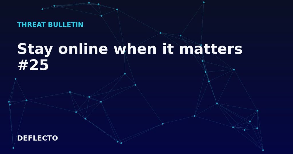 Stay online when it matters #25