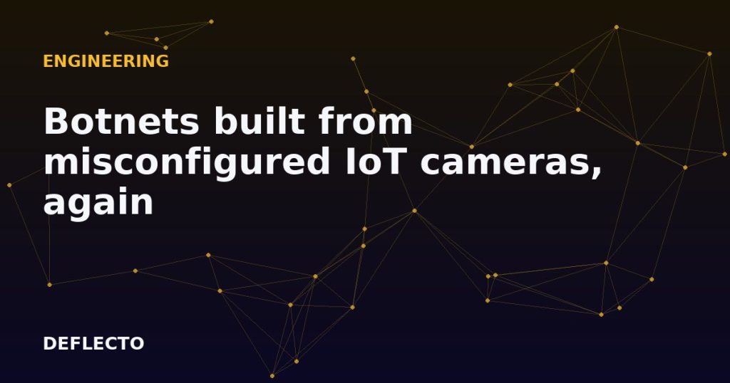 Botnets built from misconfigured IoT cameras, again