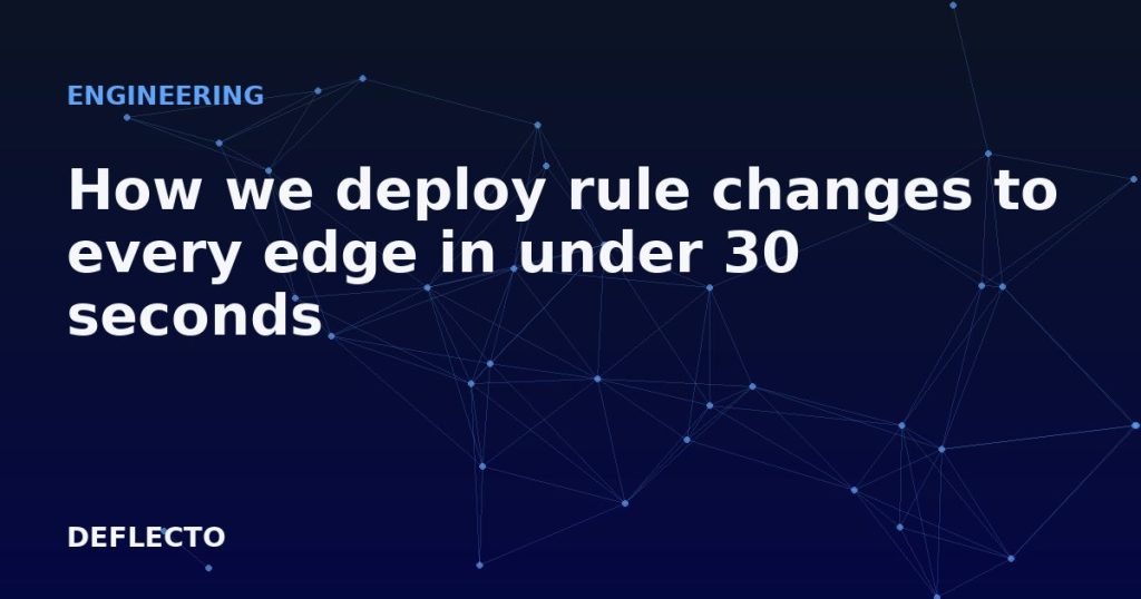 How we deploy rule changes to every edge in under 30 seconds