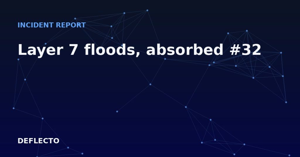 Layer 7 floods, absorbed #32