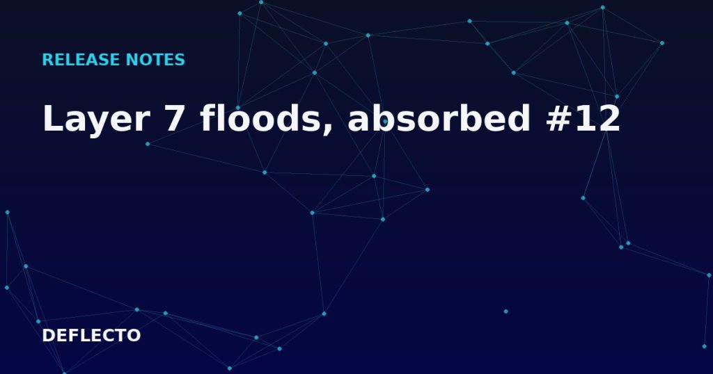 Layer 7 floods, absorbed #12