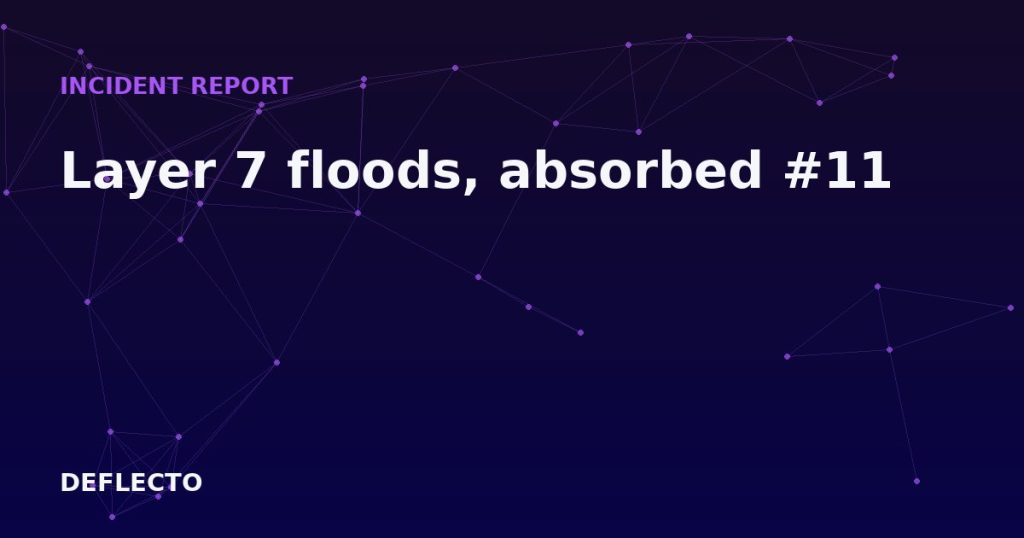 Layer 7 floods, absorbed #11