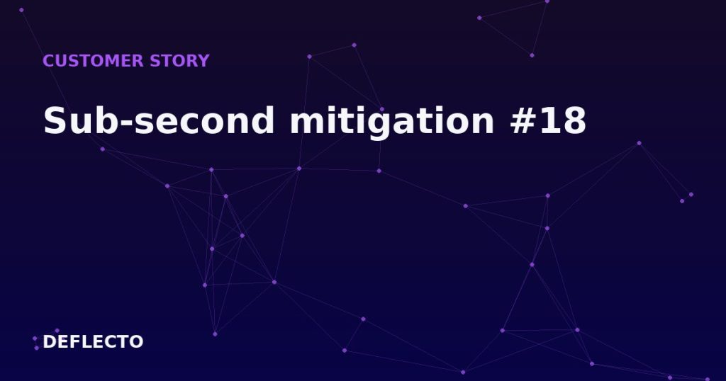 Sub-second mitigation #18