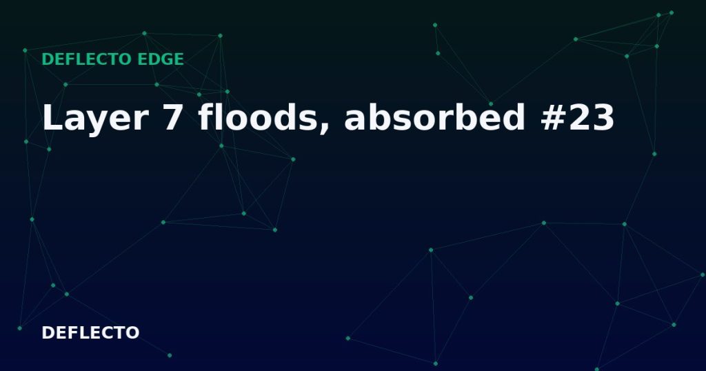 Layer 7 floods, absorbed #23