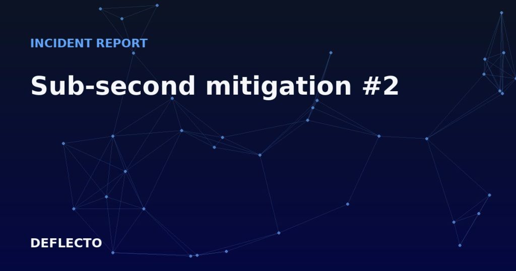 Sub-second mitigation #2