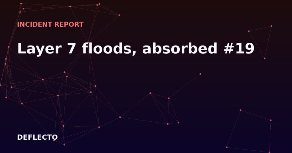 Layer 7 floods, absorbed #19