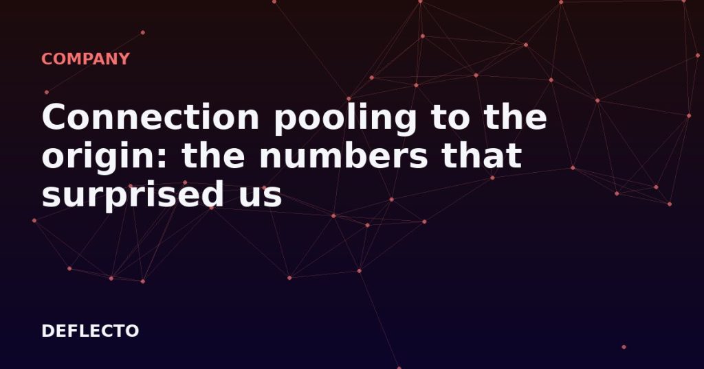 Connection pooling to the origin: the numbers that surprised us
