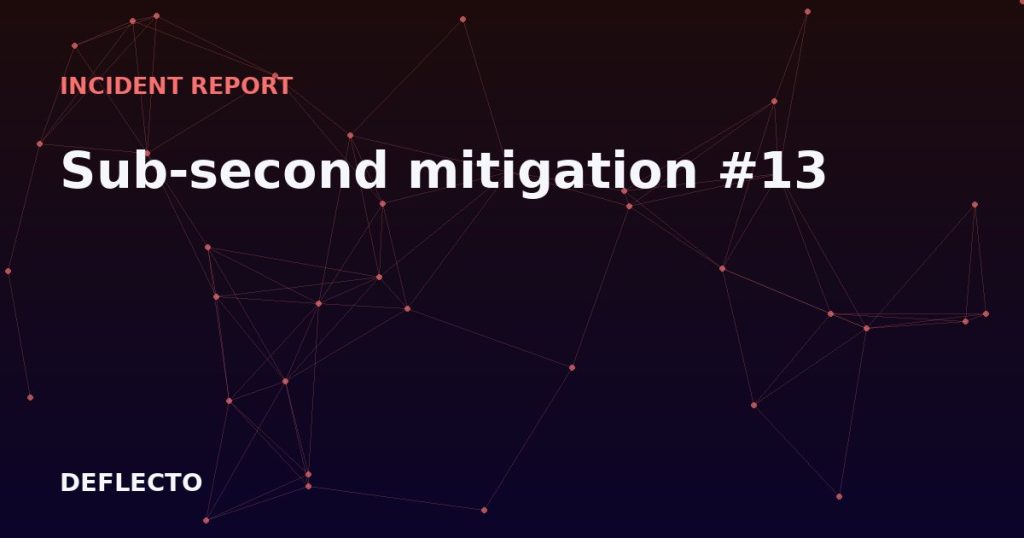 Sub-second mitigation #13