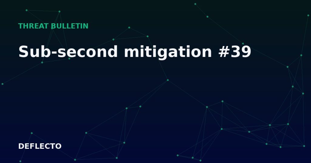 Sub-second mitigation #39