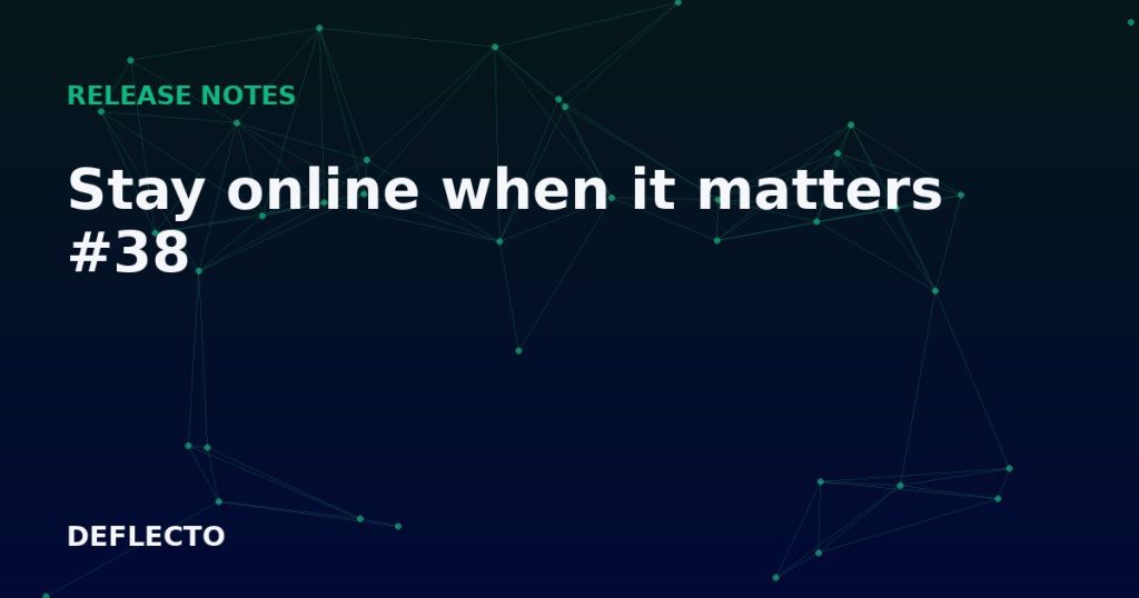 Stay online when it matters #38