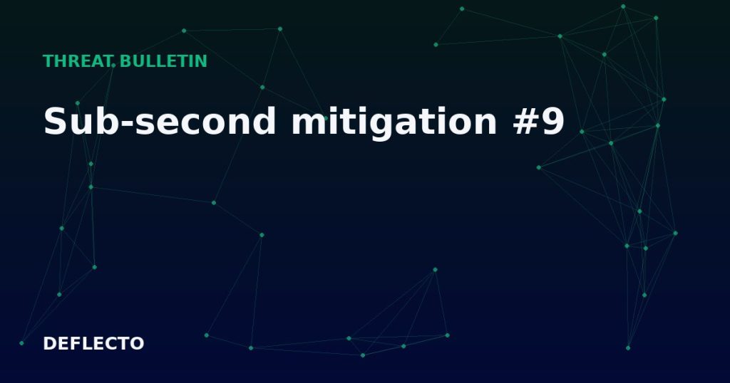 Sub-second mitigation #9