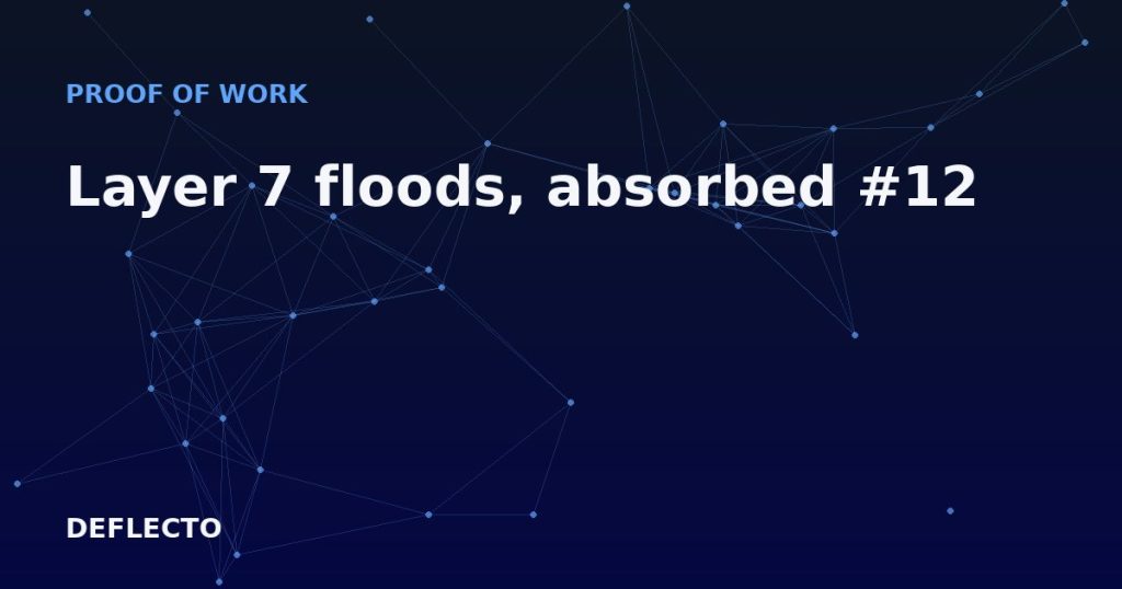 Layer 7 floods, absorbed #12