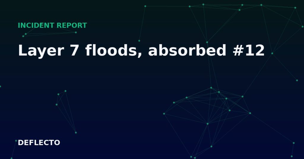 Layer 7 floods, absorbed #12