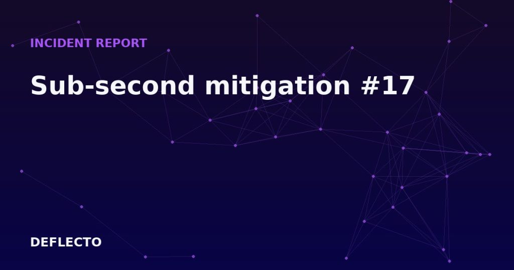 Sub-second mitigation #17