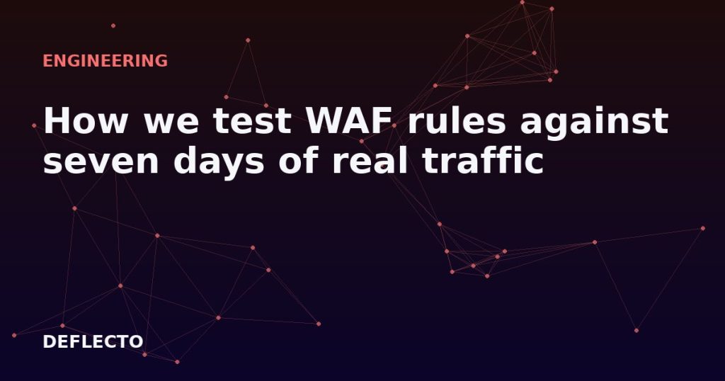 How we test WAF rules against seven days of real traffic