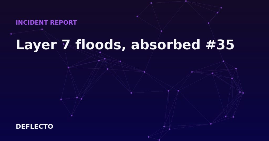 Layer 7 floods, absorbed #35