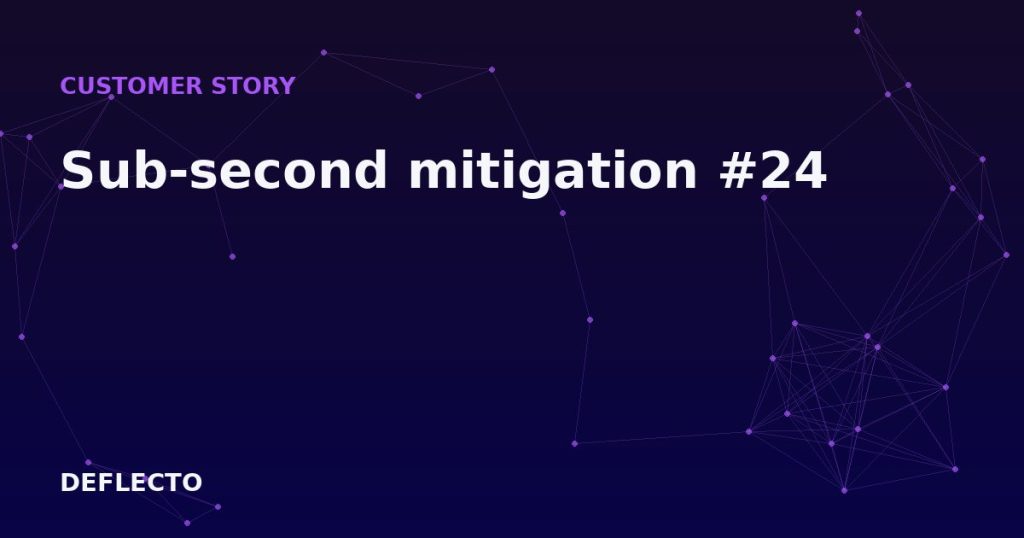 Sub-second mitigation #24