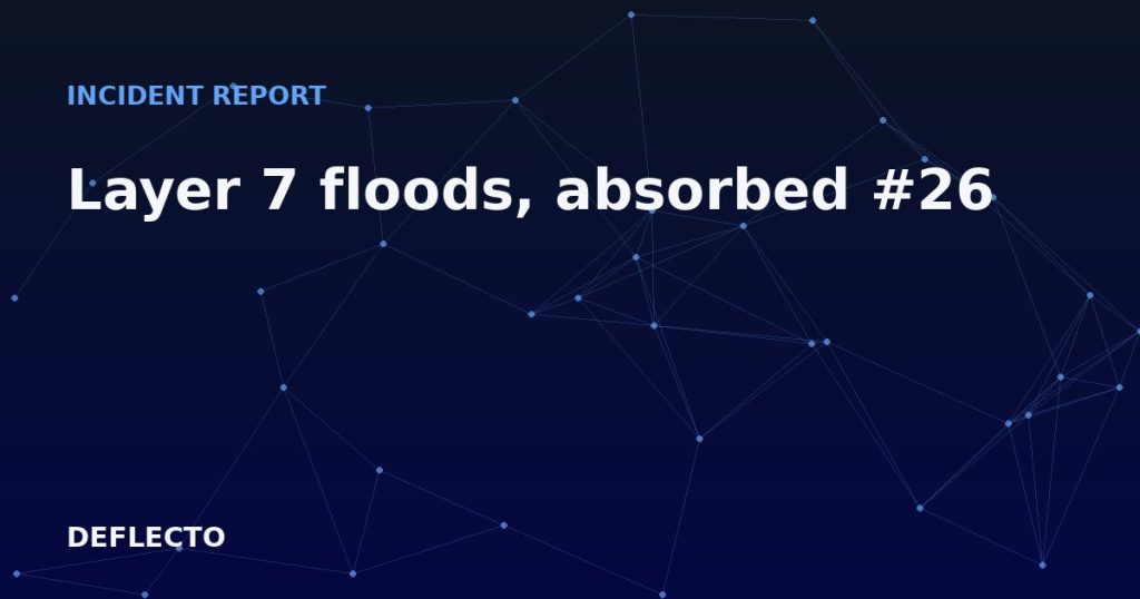 Layer 7 floods, absorbed #26