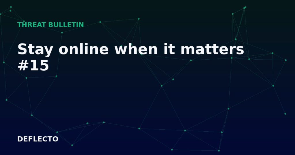 Stay online when it matters #15