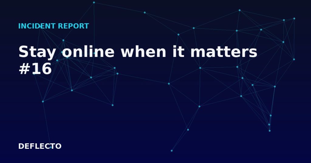 Stay online when it matters #16