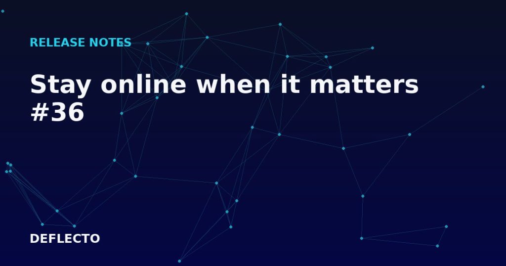 Stay online when it matters #36