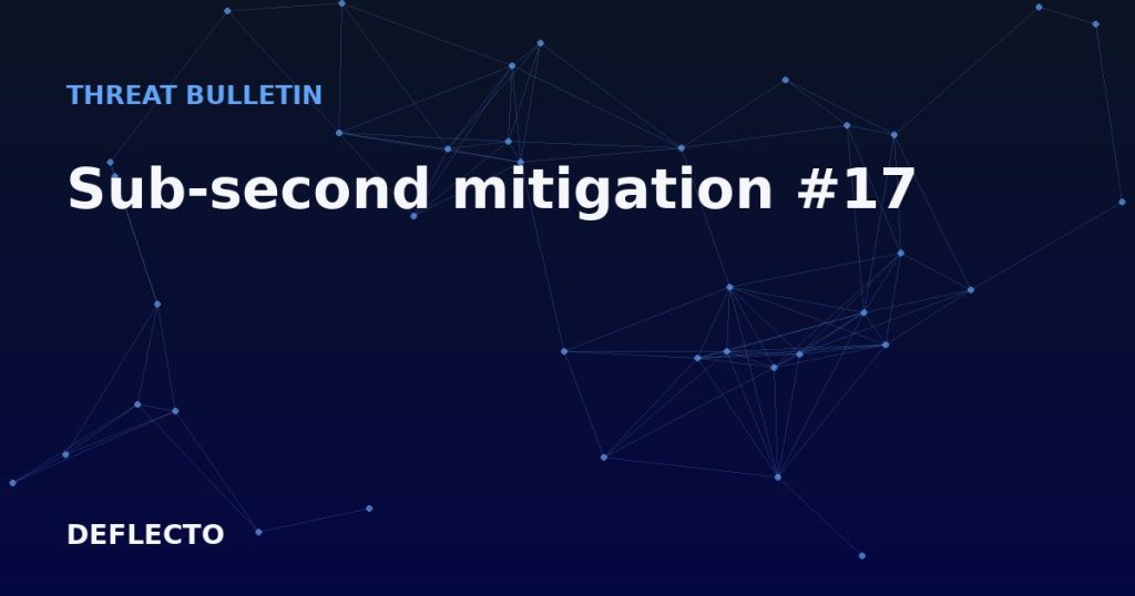 Sub-second mitigation #17