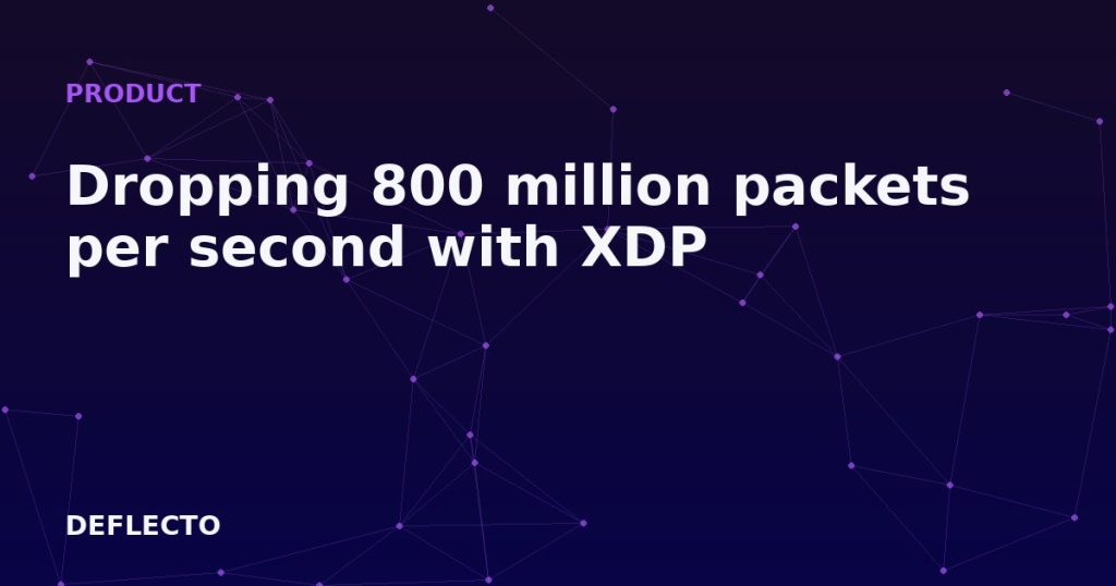 Dropping 800 million packets per second with XDP