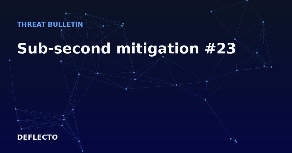 Sub-second mitigation #23